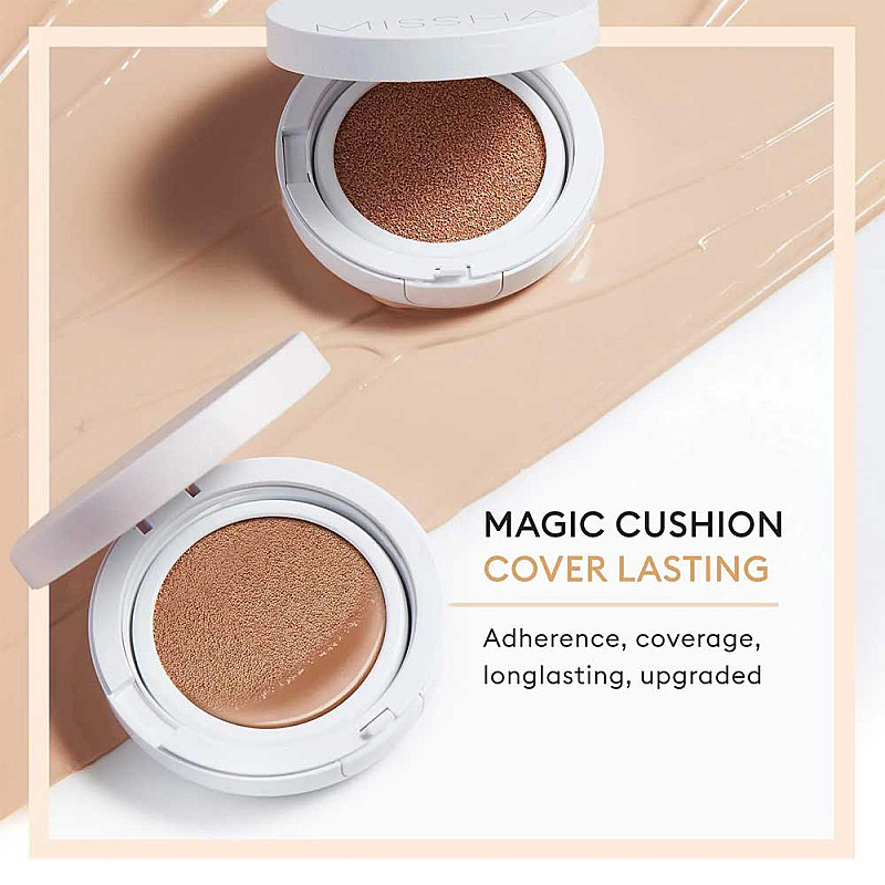 Фон дьо тен с SPF50 Missha Magic Cushion Cover Lasting SPF50+/PA+++