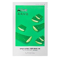 Успокояваща и хидратираща шийт маска с алое MISSHA Airy Fit Sheet Mask Aloe Sheet 1pcs