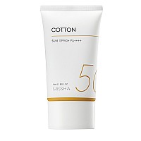 Слънцезащитен крем за мазна кожа SPF50+PA++++ Missha All-Around Safe Block Cotton Sun 50ml