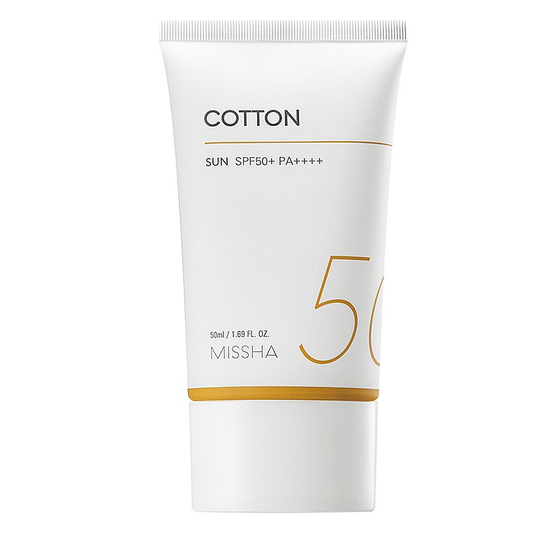 Слънцезащитен крем за мазна кожа SPF50+PA++++ Missha All-Around Safe Block Cotton Sun 50ml