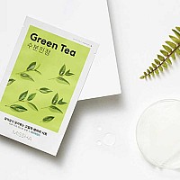 Успокояваща шийт маска със зелен чай за свежа и хидратирана кожа Missha Airy Fit Sheet Mask Green Tea