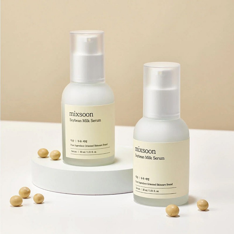 Стягащ серум с веган колаген за плътна и сияйна кожа MIXSOON Soybean Milk Serum 30ml