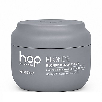 Озаряваща маска за руса и изсветлена коса Montibello HOP Blonde Glow Mask 500ml