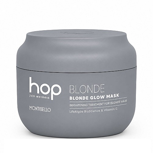 Озаряваща маска за руса и изсветлена коса Montibello HOP Blonde Glow Mask 500ml