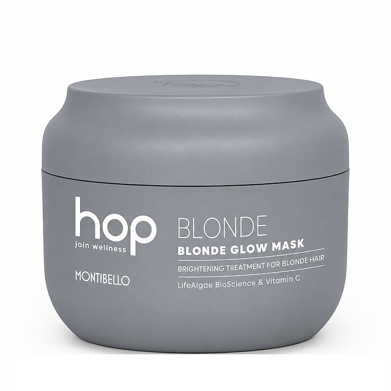 Озаряваща маска за руса и изсветлена коса Montibello HOP Blonde Glow Mask 500ml