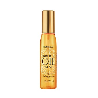 Олио за блясък и подхранване с арган и кехлибар Montibello Gold Oil Essence 130ml
