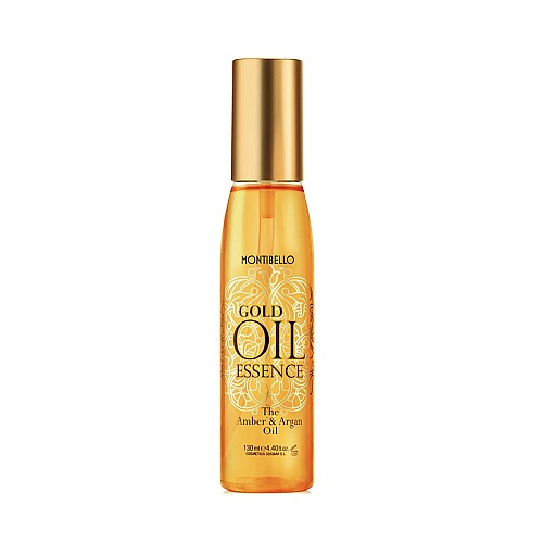 Олио за блясък и подхранване с арган и кехлибар Montibello Gold Oil Essence 130ml