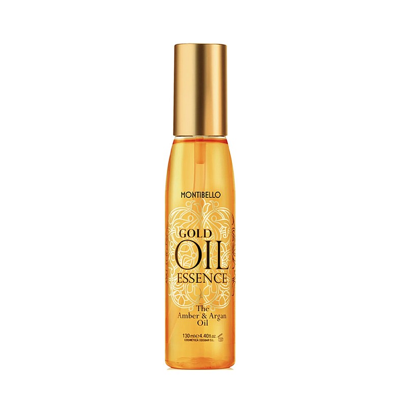 Олио за блясък и подхранване с арган и кехлибар Montibello Gold Oil Essence 130ml