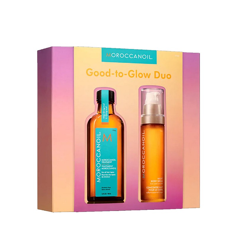 Арганово масло за всеки тип  коса и серум за тяло Moroccanoil Good to Glow Duo Original