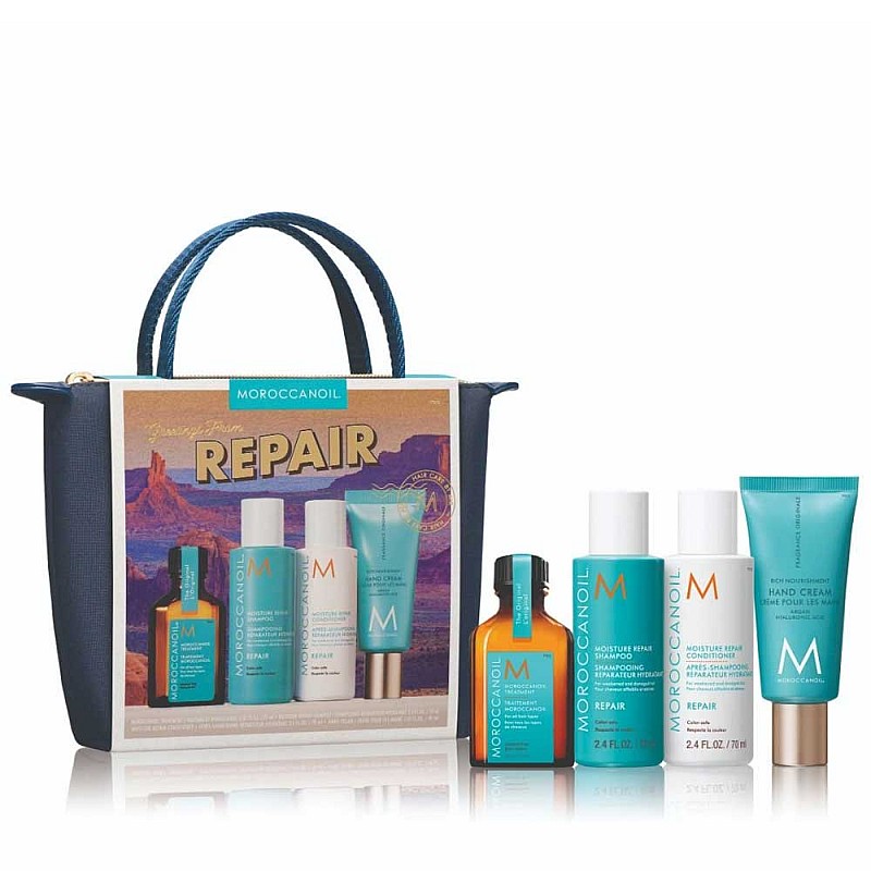 Травъл комплект за изтощена коса Moroccanoil Repair Travel Set