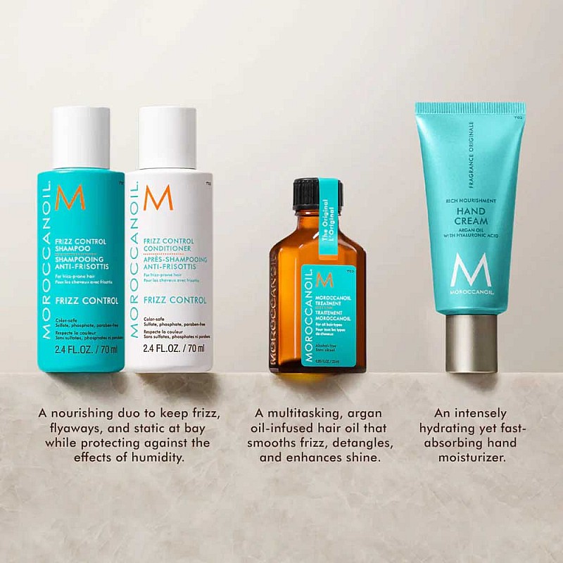 Травъл комплект за приглаждане Moroccanoil Frizz Control Travel Set