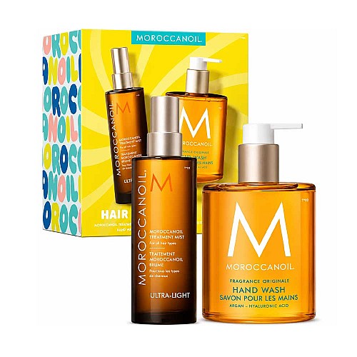 Комплект подхранване и грижа за коса и ръце Moroccanoil Hair & Hand Heroes Set Mist