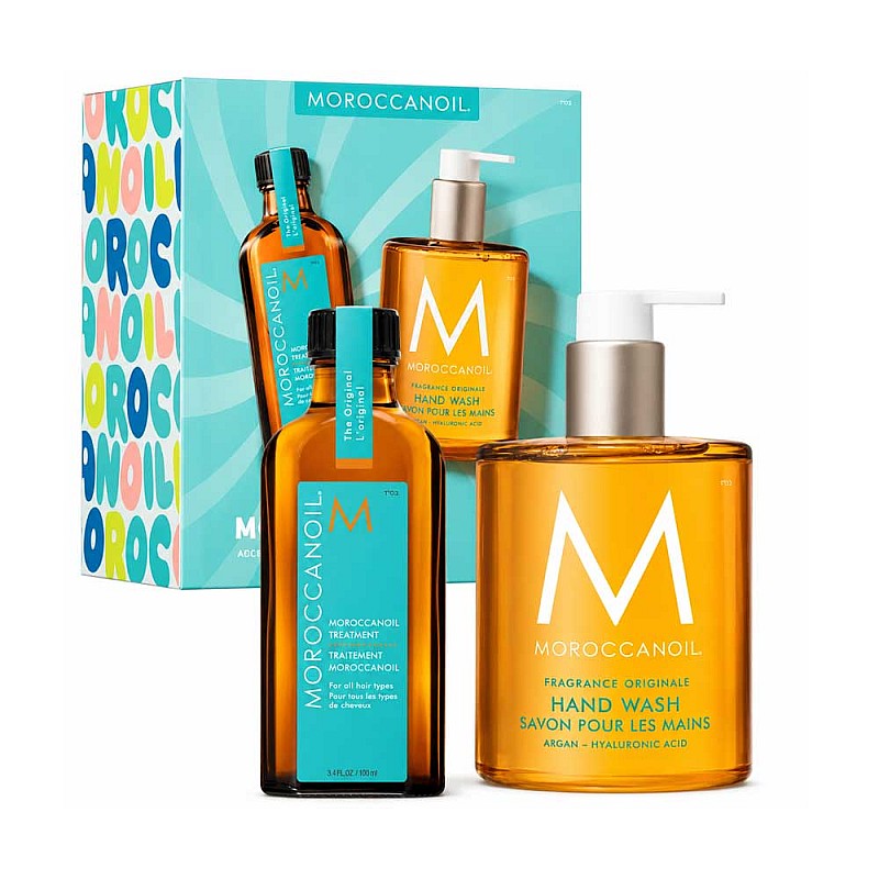 Комплект подхранване и грижа за коса и ръце Moroccanoil Hair & Hand Heroes Original
