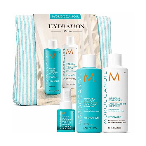 Интензивно хидратиращ комплект за мека, блестяща и жизнена коса Moroccanoil Hydration Spring Set