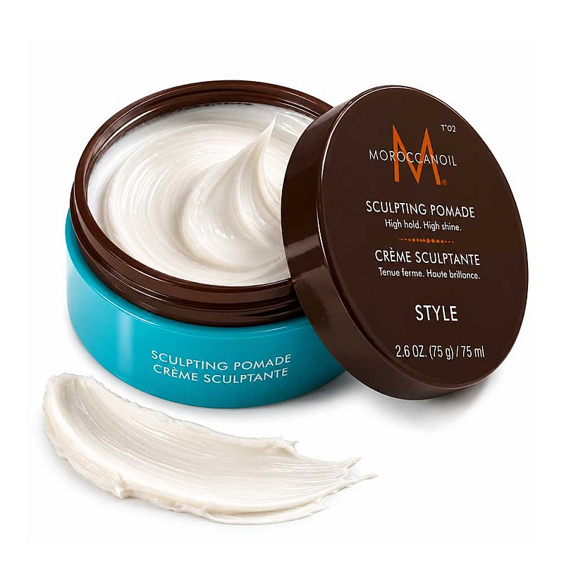 Стилизираща помада за силна фиксация и огледален блясък Moroccanoil Sculpting Pomade 75ml