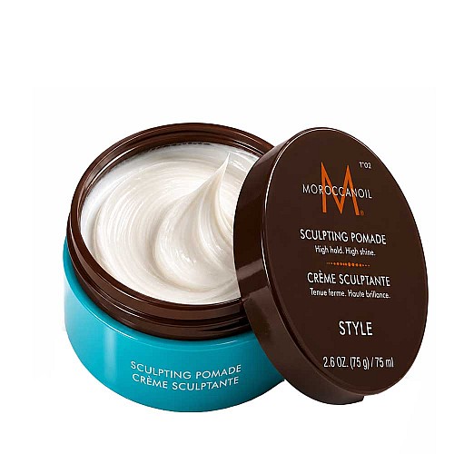 Стилизираща помада за силна фиксация и огледален блясък Moroccanoil Sculpting Pomade 75ml