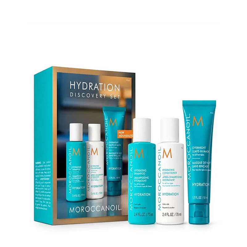 Хидратиращ комплект за суха и дехидратирана коса Moroccanoil Overnight Hydration Discovery Kit