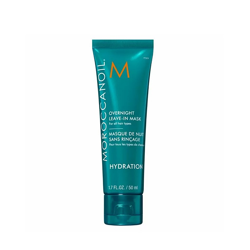 Нощна маска без отмиване за блясък и интензивна хидратация Moroccanoil Overnight Leave-In Mask 50ml