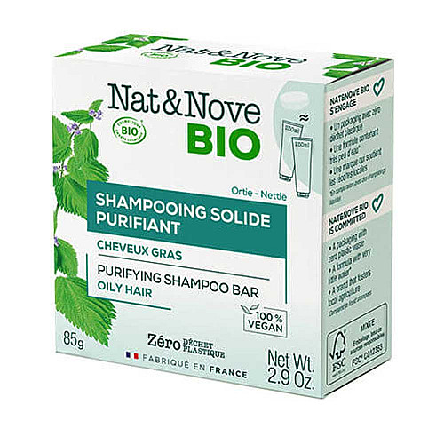 Органичен шампоан за мазна коса с коприва Nat&Nove Bio Purifying Shampoo 250ml