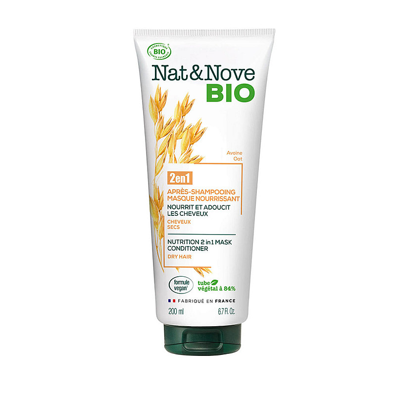 Органична маска-балсам за суха коса Nat&Nove Bio Nutrition 2in1 Mask Conditioner 200ml