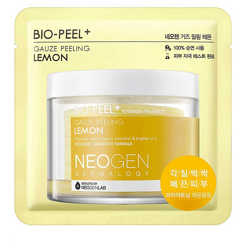 Пилинг тампон с екстракт от лимон Neogen Bio-Peel Gauze Peeling Lemon 9.5ml - 1бр