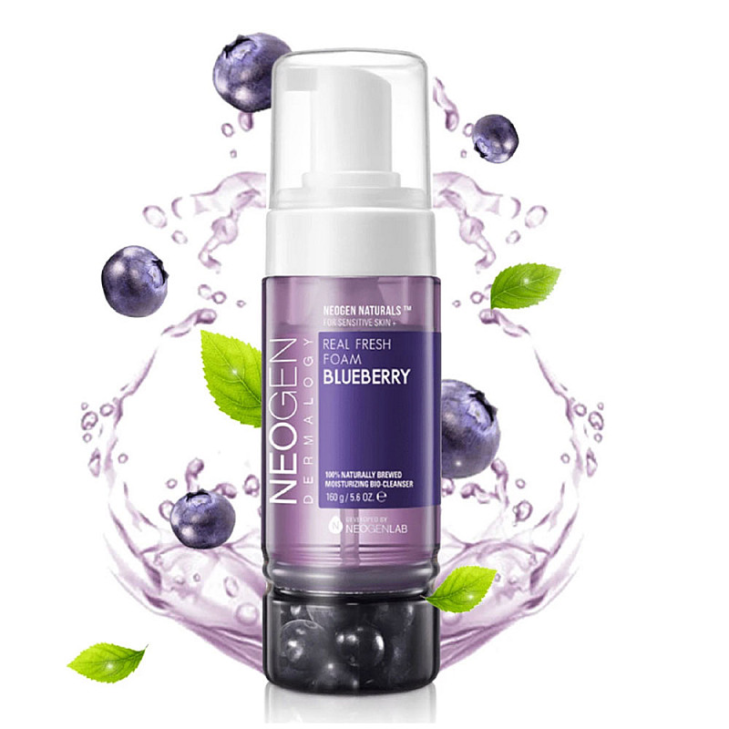 Нежна почистваща пяна с боровинки Neogen Real Fresh Foam Blueberry 150ml