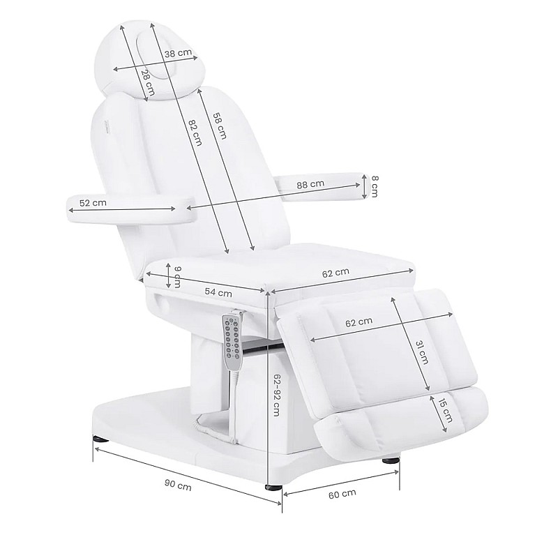 Електрическа кушетка 4 мотора Electric Beauty Chair Azzurro 708A