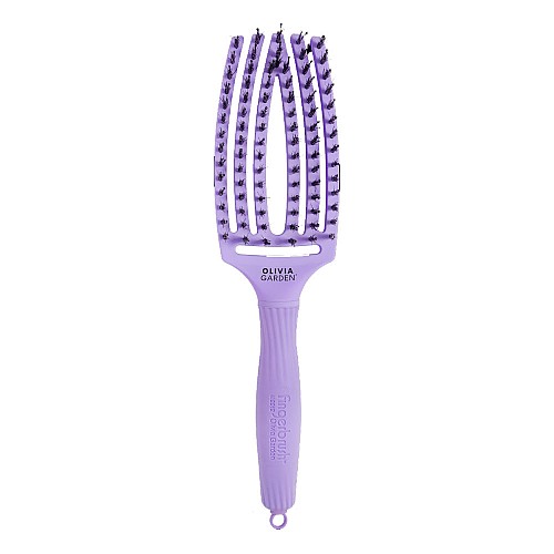 Четка за коса комбинирана с естествен косъм Olivia Garden Fingerbrush Lavender