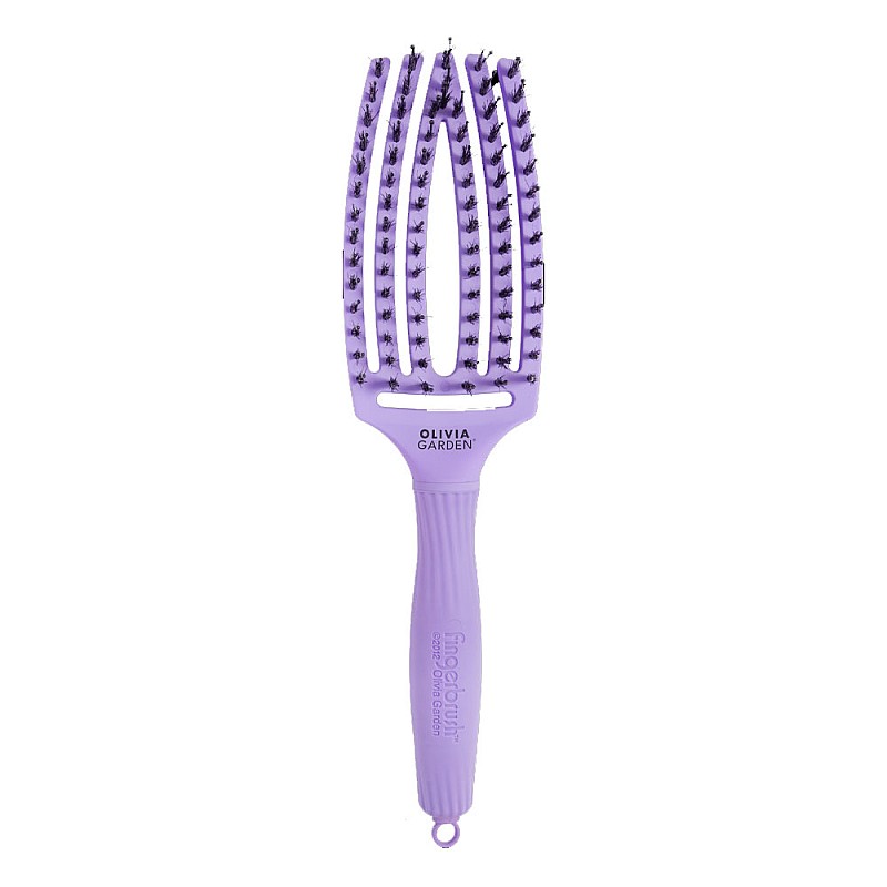 Четка за коса комбинирана с естествен косъм Olivia Garden Fingerbrush Lavender