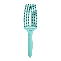 Четка за коса комбинирана с естествен косъм Olivia Garden Fingerbrush Mint