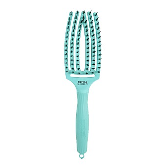 Четка за коса комбинирана с естествен косъм Olivia Garden Fingerbrush Mint