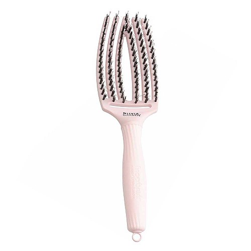 Четка за коса комбинирана с естествен косъм Olivia Garden Fingerbrush pink