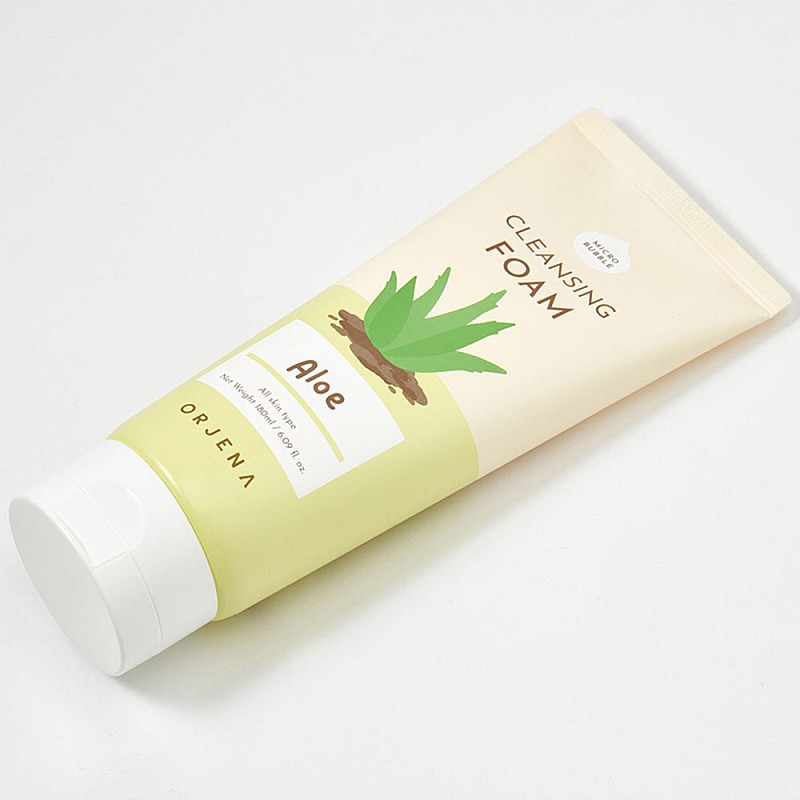 Почистваща пяна за лице с алое Orjena Smile Day Cleansing Foam Aloe 180ml