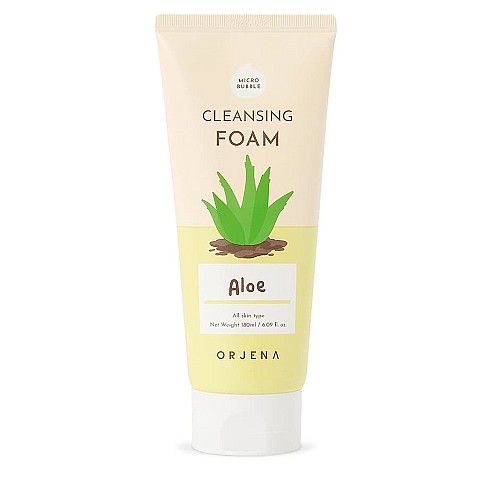 Почистваща пяна за лице с алое Orjena Smile Day Cleansing Foam Aloe 180ml