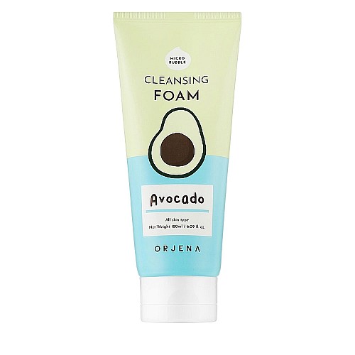 Почистваща и озаряваща пяна за лице с авокадо Orjena Smile Day Cleansing Foam Avocado 180ml