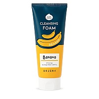 Почистваща и обновяваща пяна за лице с банан Orjena Smile Day Cleansing Foam Banana 180ml