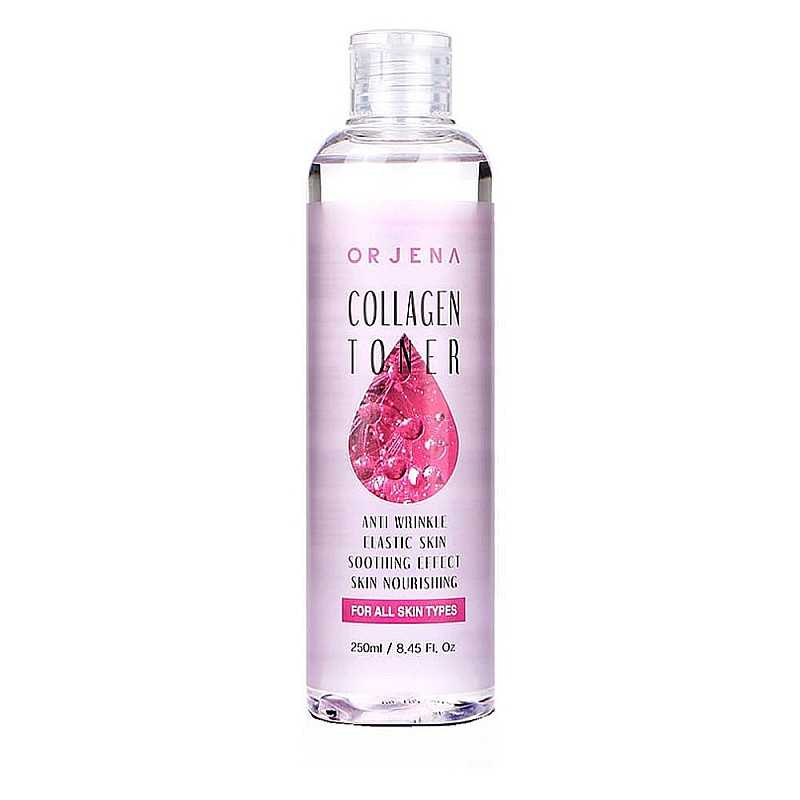 Подмладяващ тонер с хидролизиран колаген  и пептиди Orjena Collagen Toner 250ml