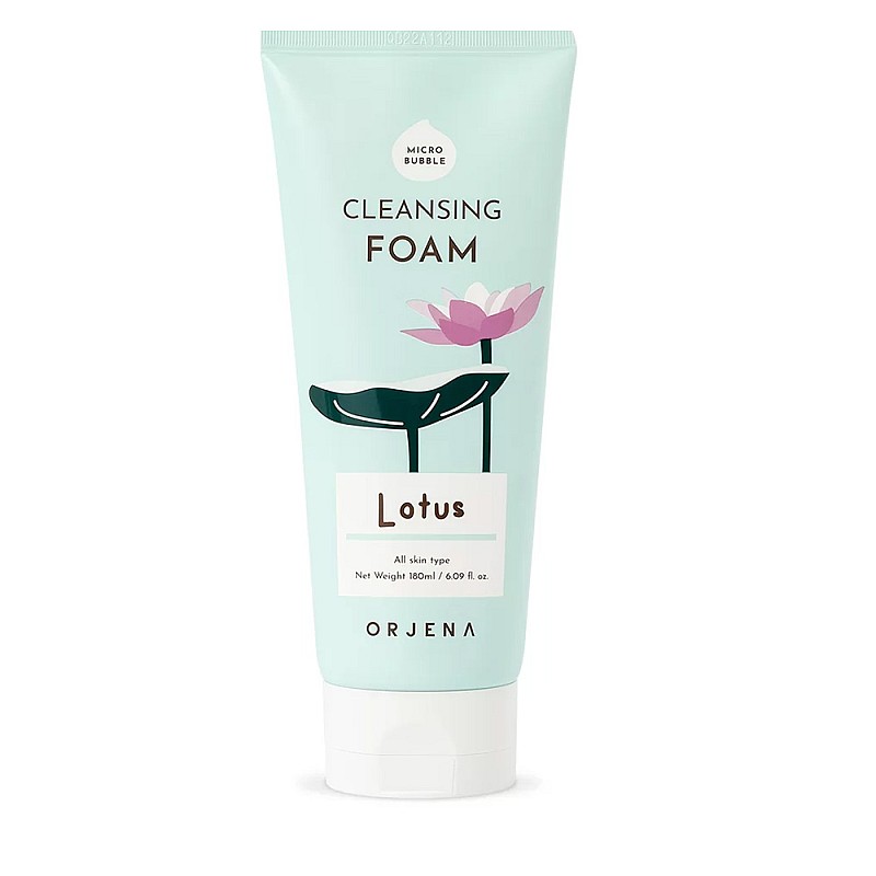 Почистваща пяна за лице с лотус Orjena Smile Day Cleansing Foam Lotus 180ml