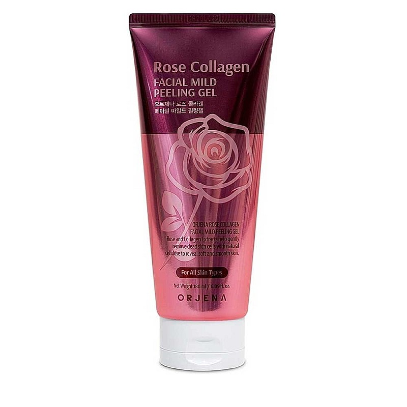 Нежен пилинг с колаген и екстракт от роза Orjena Rose Collagen Mild Peeling Gel 180ml