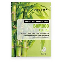 Успокояваща шийт маска с екстракт от Бамбук Авокадо Orjena Natural Bamboo Sheet Mask