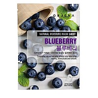 Озаряваща шийт маска с екстракт от Боровинка Orjena Natural Blueberry Sheet Mask