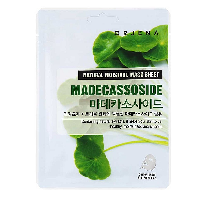 Шийт маска с азиатска центела Orjena Natural Moisture Madecassoside Mask Sheet