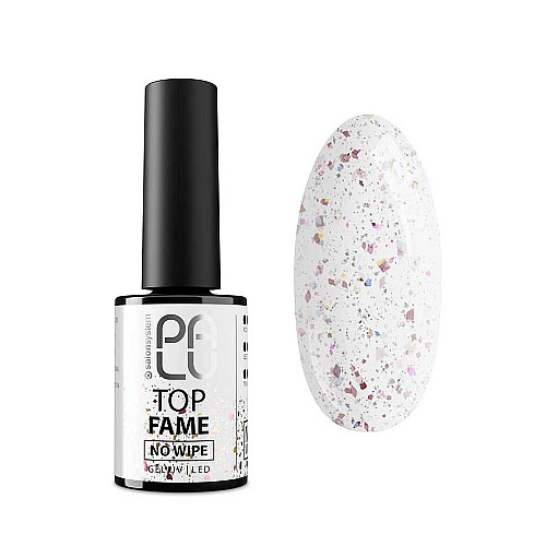 Топ лак със златно розови частици Palu Top Fame11g