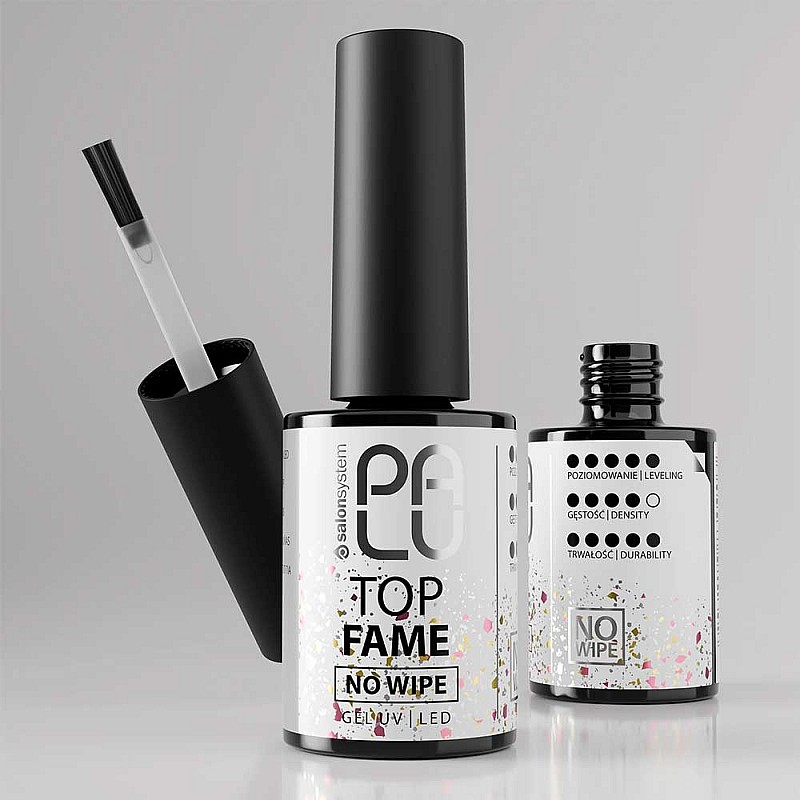 Топ лак със златно розови частици Palu Top Fame11g