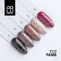 Топ лак със златно розови частици Palu Top Fame11g