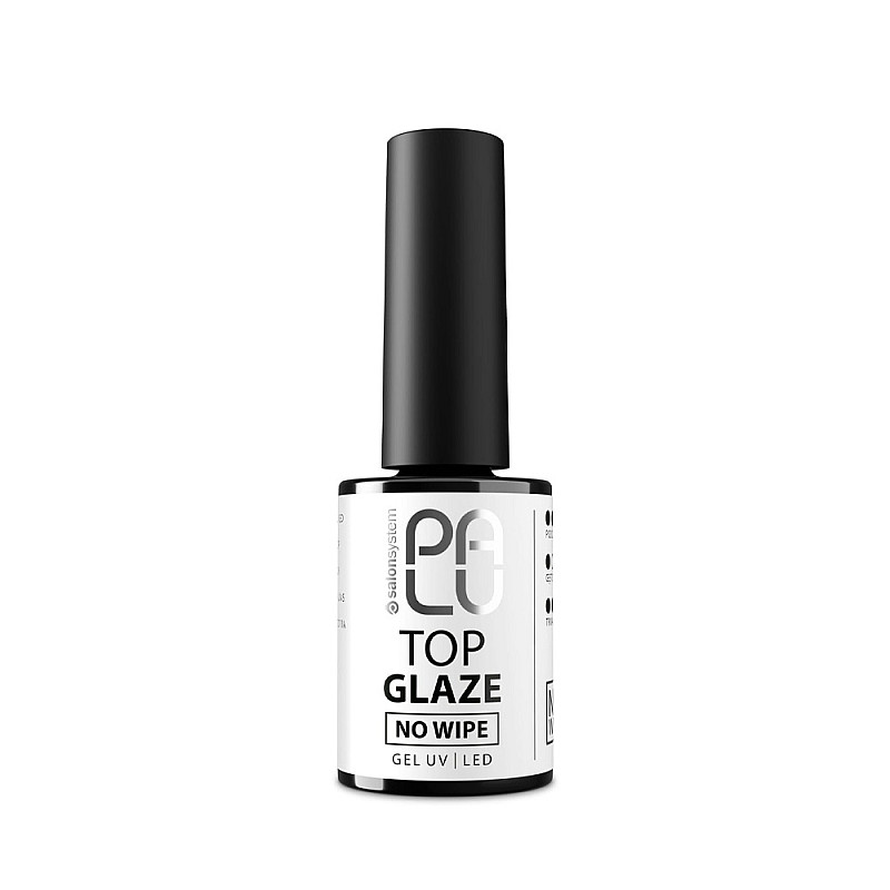 Кристален топ гел лак без лепкав слой PALU Top Coat Glaze No Wipe 11g