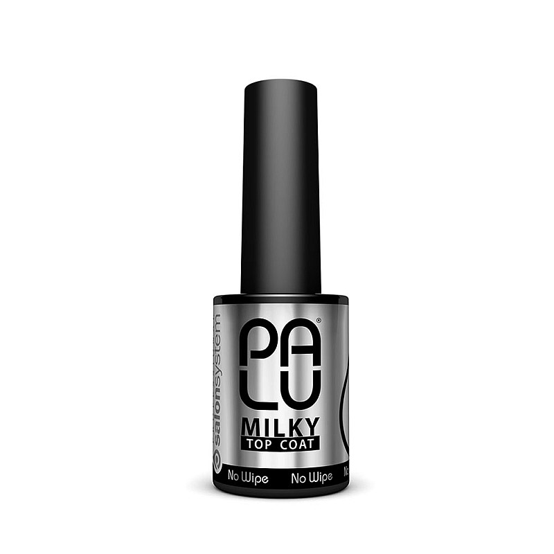 Полупрозрачен млечен топ гел лак Palu Top No Wipe Milky Top Coat 11g