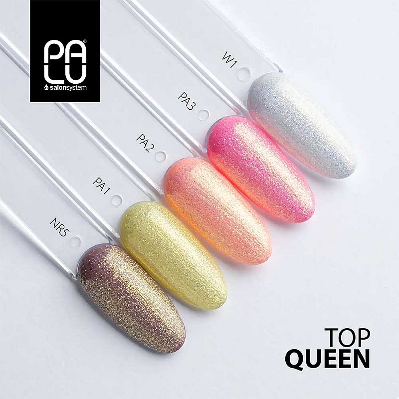 Топ лак със златни частици Palu Top Qeen 11g