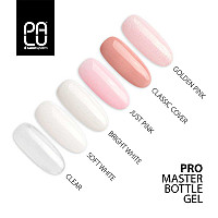 Гел в бутилка розов с частици Palu Pro Master Bottle Gel Golden Pink 11g