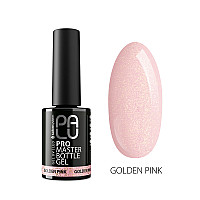 Гел в бутилка розов с частици Palu Pro Master Bottle Gel Golden Pink 11g